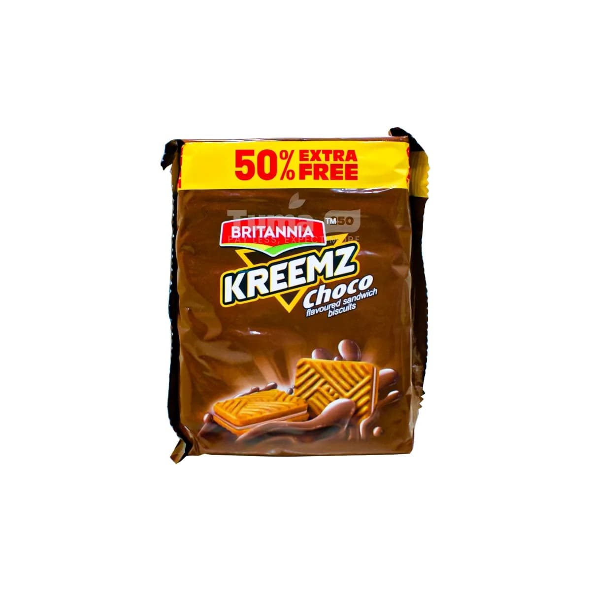 Britannia Kreemz Choco Flavoured Sandwich Biscuits 96g + 50% Free