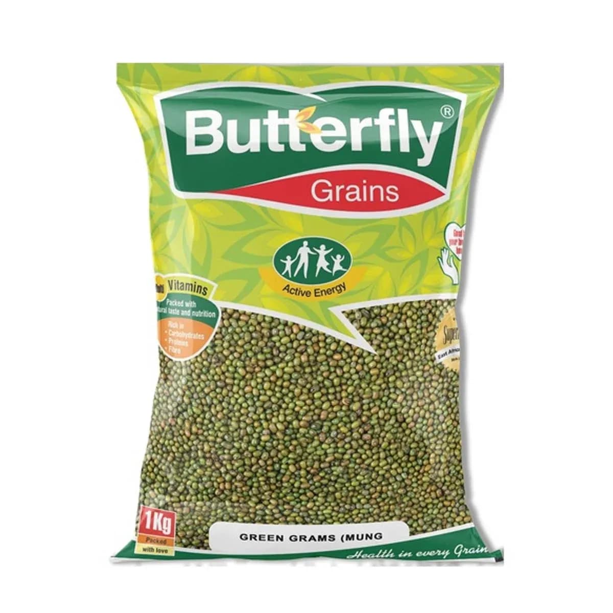 Butterfly Grain Green Grams Mung 1kg