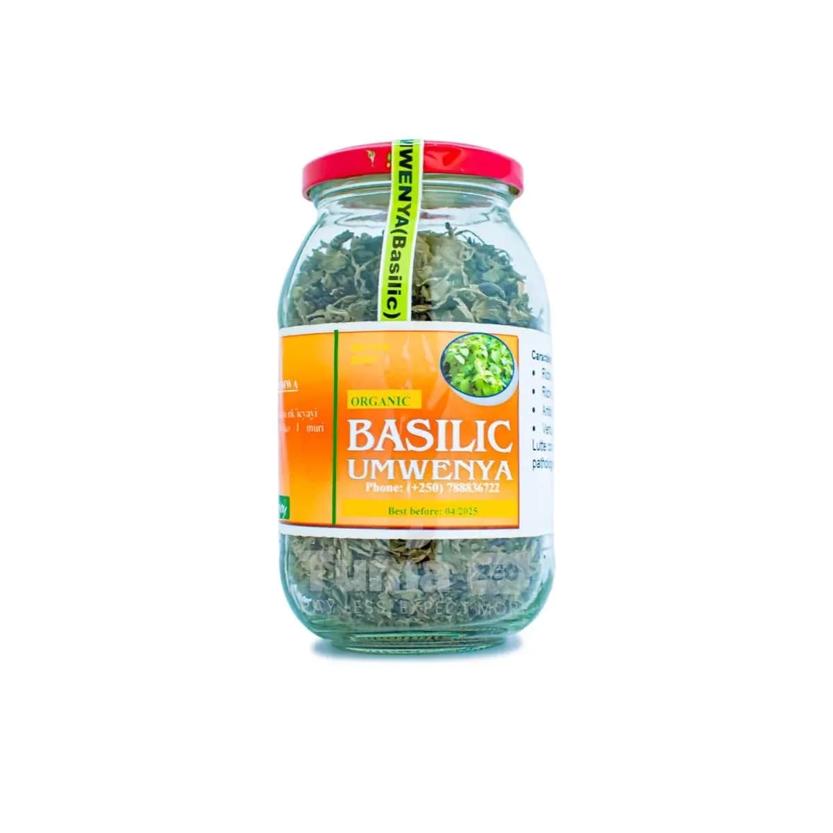 Organic Basilic Leaves In Glass Jar (Umwenya)