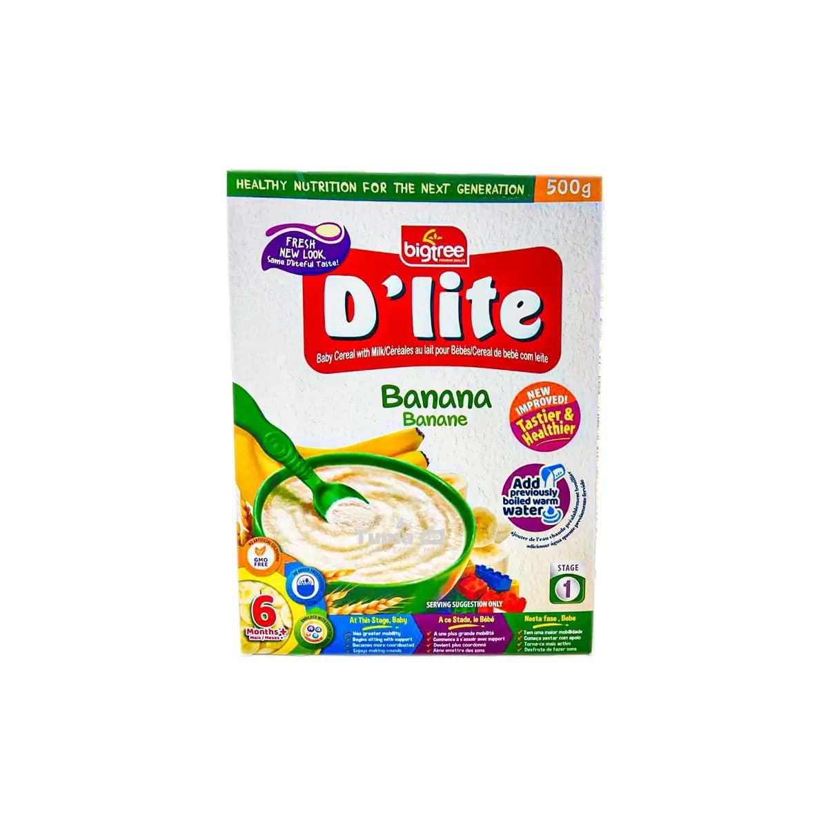 Bigtree D’lite Stage 1 Baby Banana Cereal with Milk 6+ Months