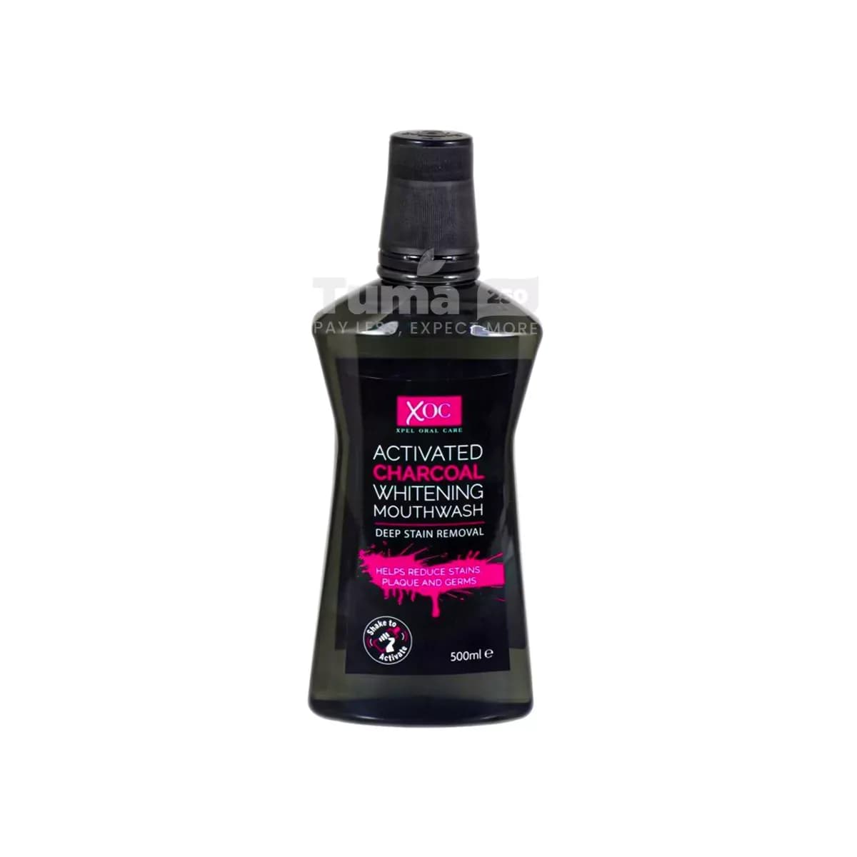 XOC Activated Charcoal Whitening Mouthwash 500ml