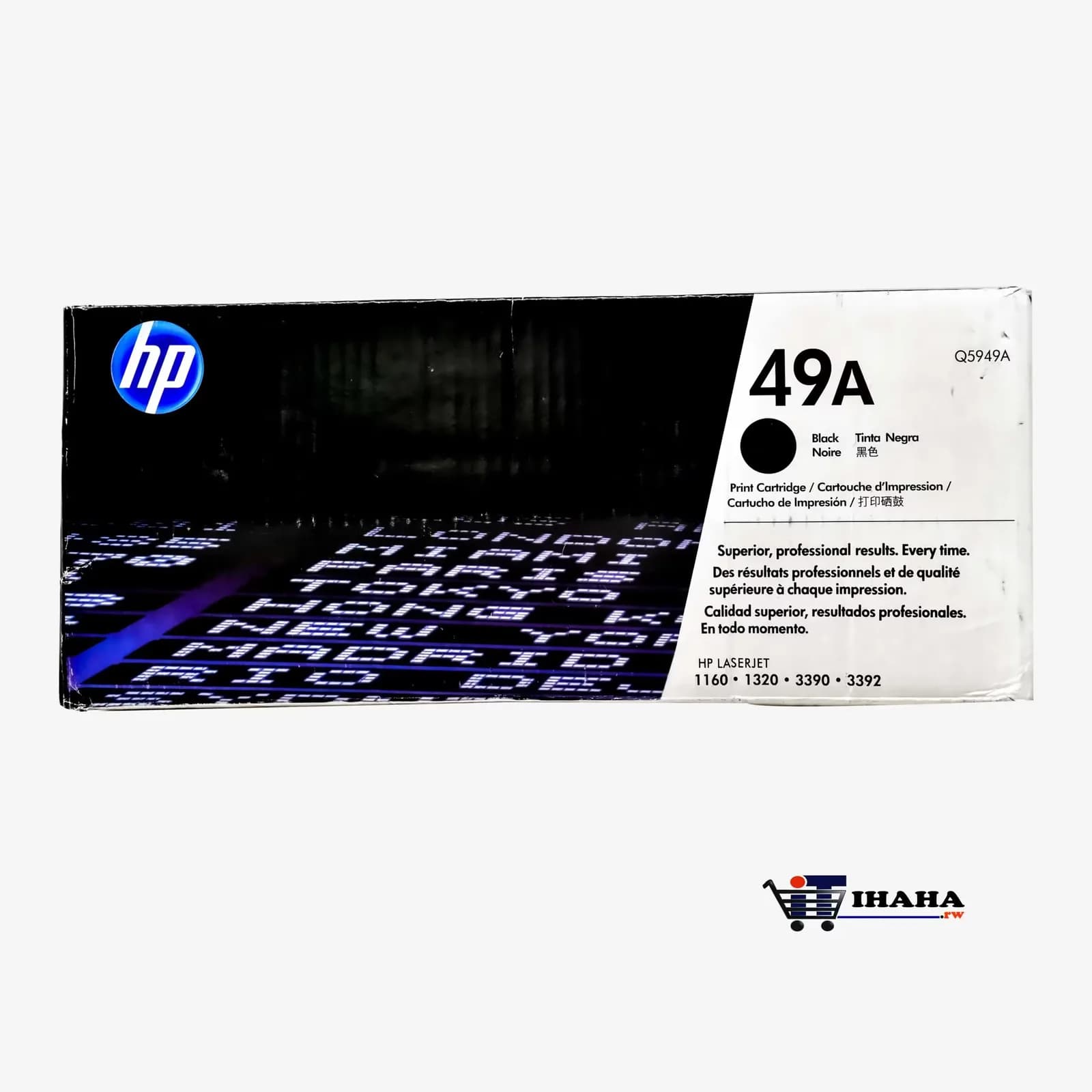 HP 49A Black Original LaserJet Toner Cartridge, Q5949A