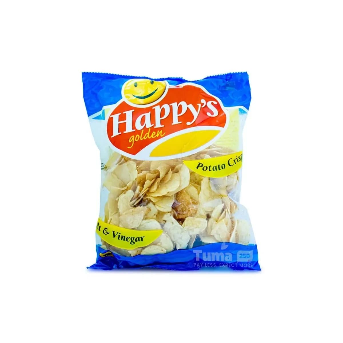 Happy’s Golden Salt & Vinegar Potato Crisps