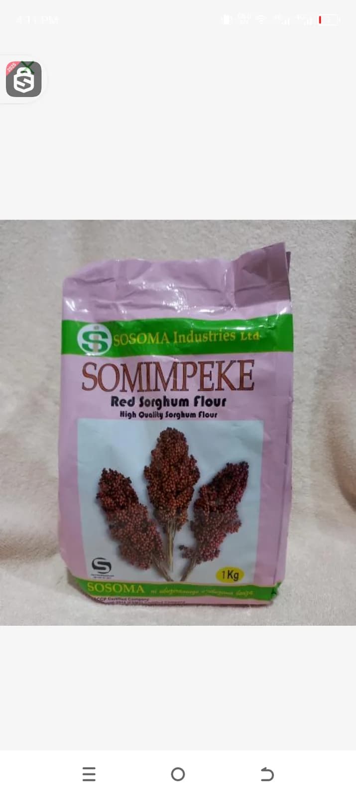 Sosoma red sorghum flour 1kg