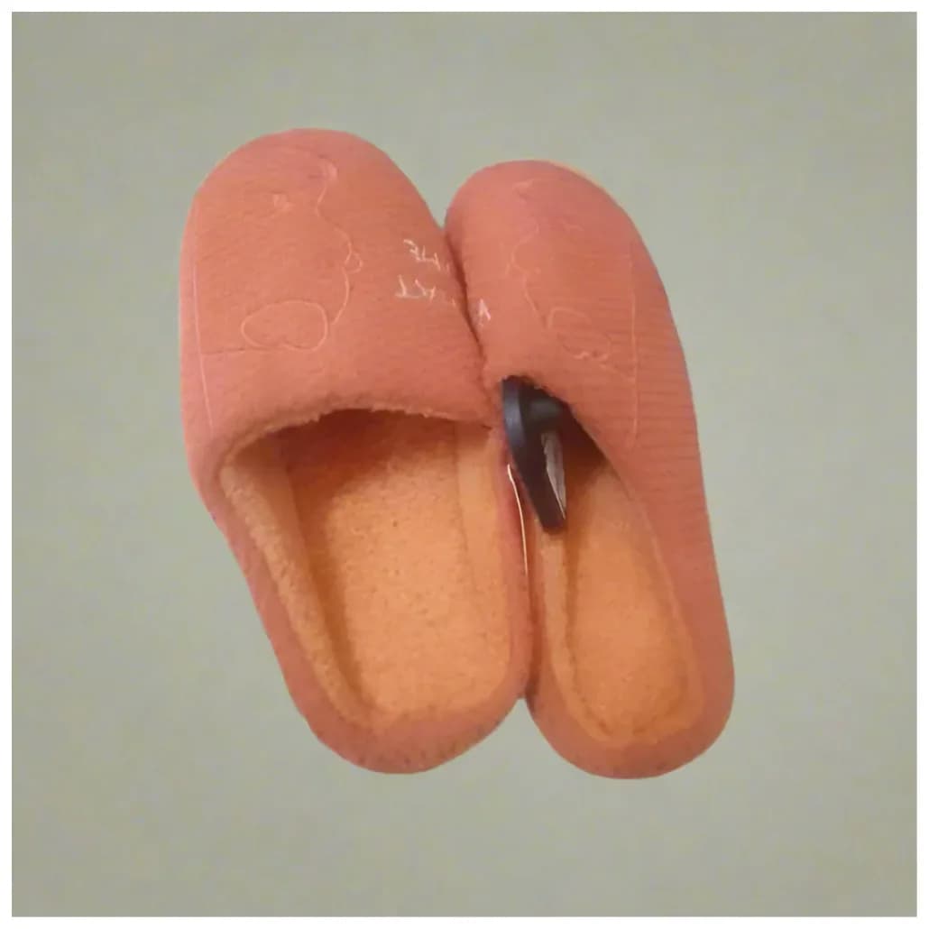 WARM ORANGE ANIMAL SLIPPERS