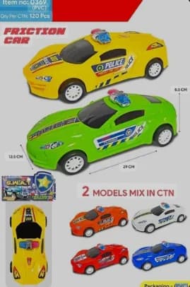 POLICE CAR 31CM 2 ASS