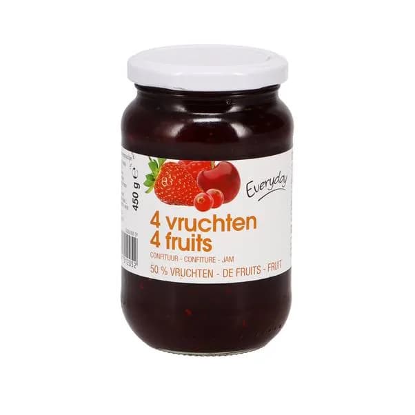 EVD CONFITURE DE 4 FRUITS 450G