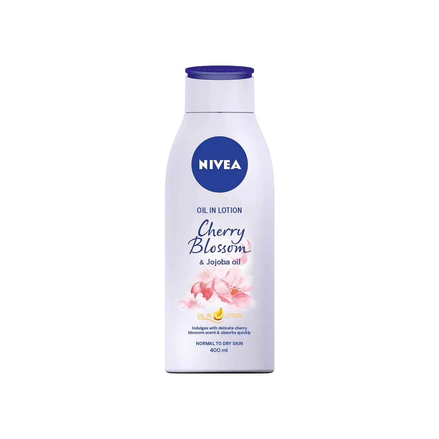 NIVEA OIL IN LOTION CHERRY BLOSSON n JOJOBA OIL 400ML