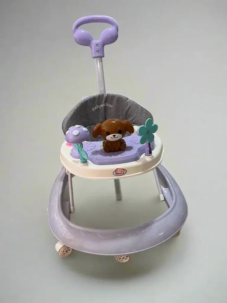BabyWalker Purple Activity Walker with Puppy Toy