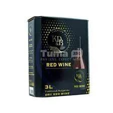 KD & B Red Wine Dry Red Wine 3L