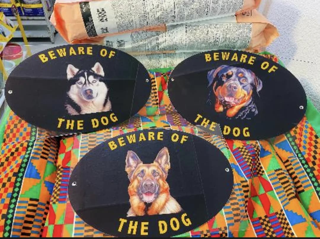 Acrylic Dog signage
