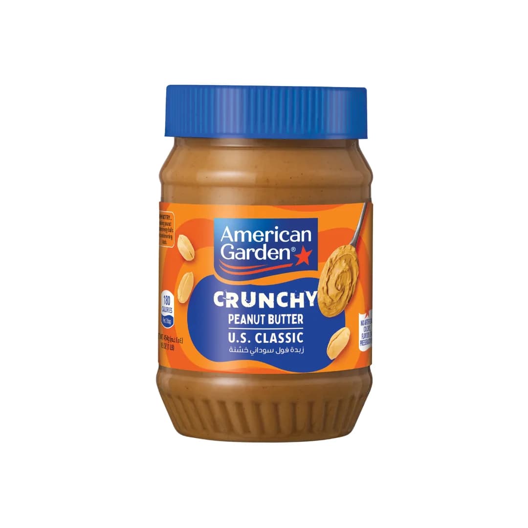 American Garden Crunchy Peanut Butter U.S. Classic 454gr
