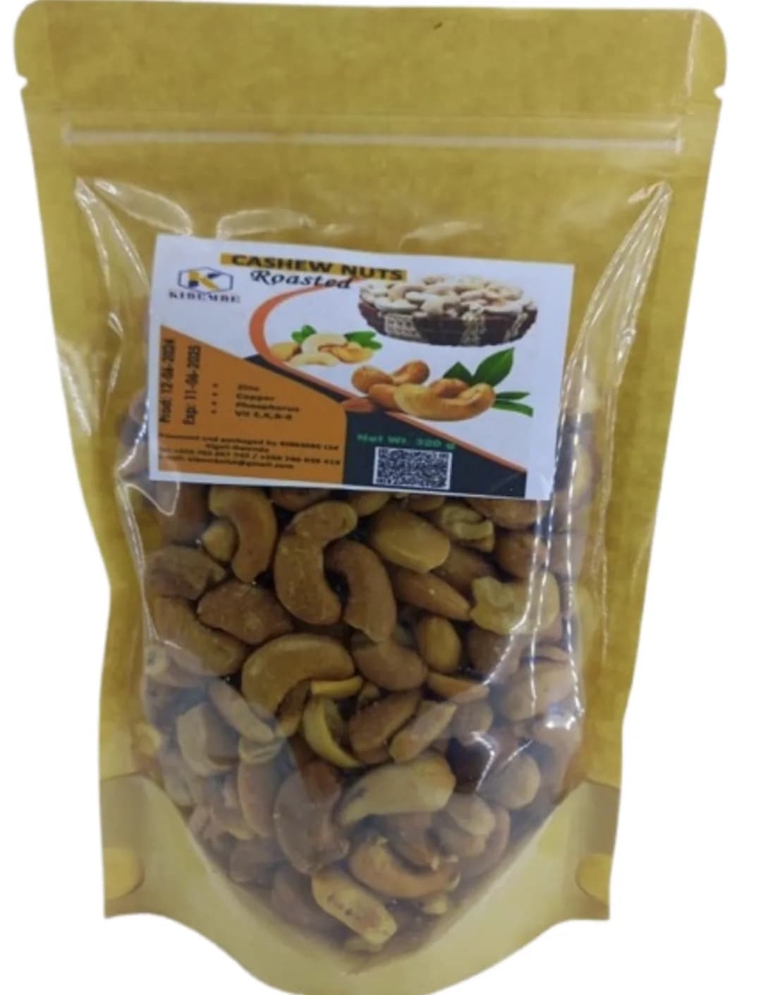 KIBEMBE Roasted Cashew Nuts 270gr