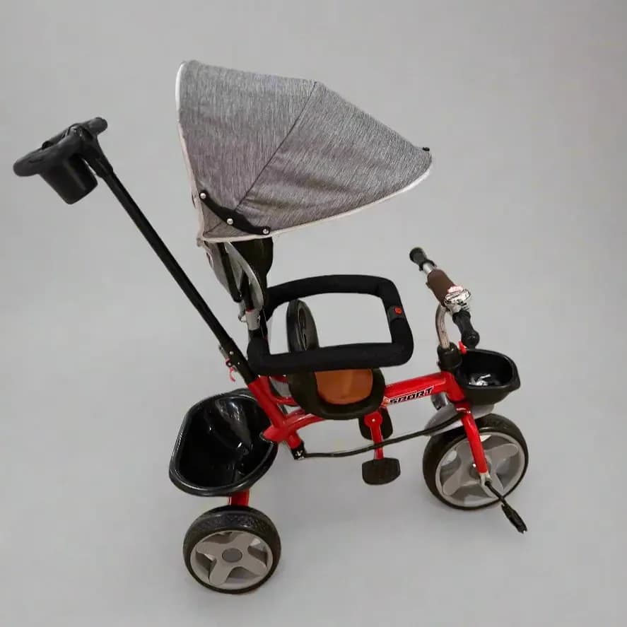 Sport Trike Red Baby Tricycle with Canopy