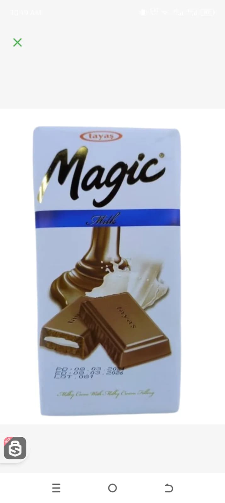 Tayas Magic Milk Chocolate 80g