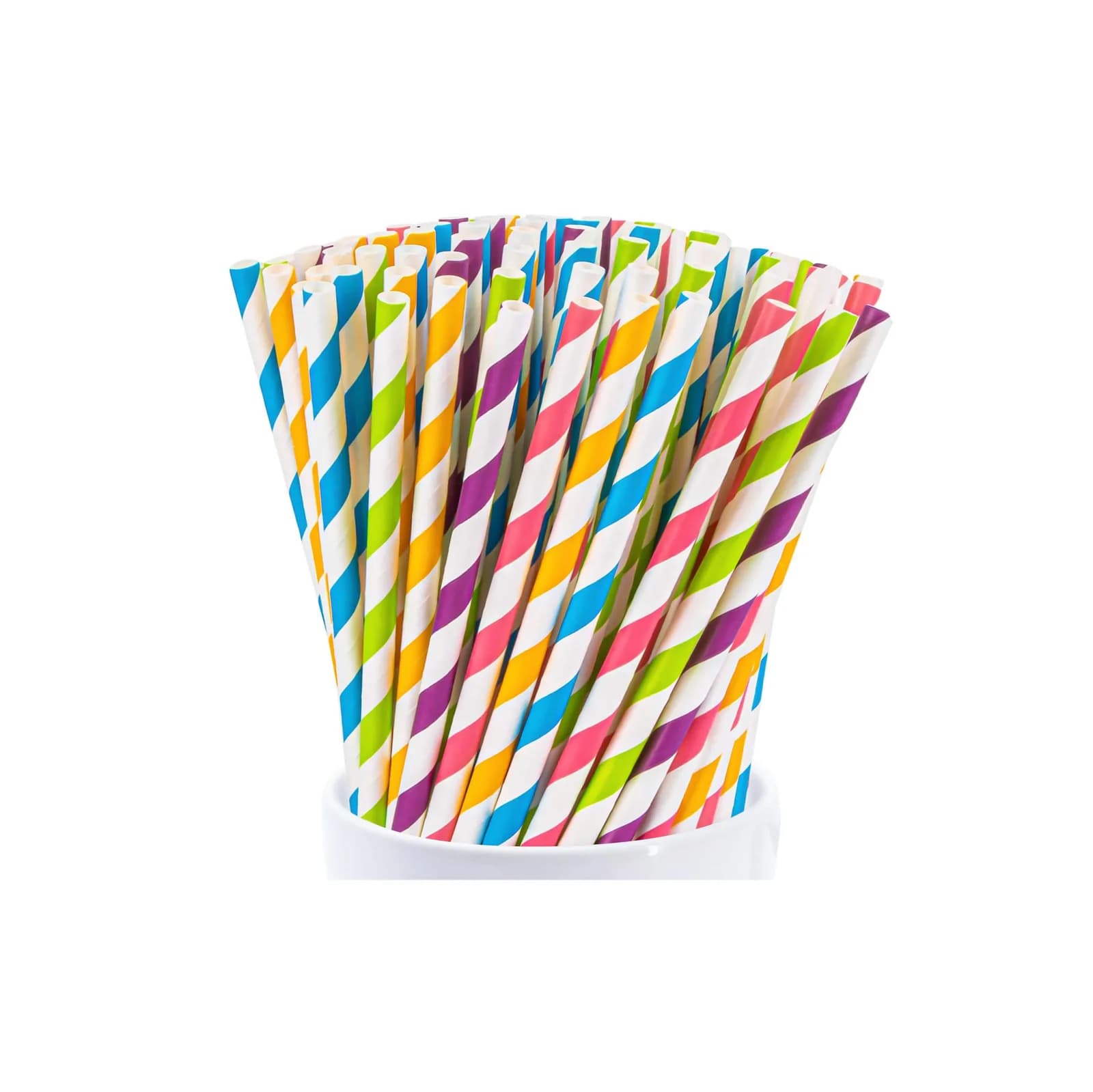 DRINKING STRAWS PAPER 100PCS