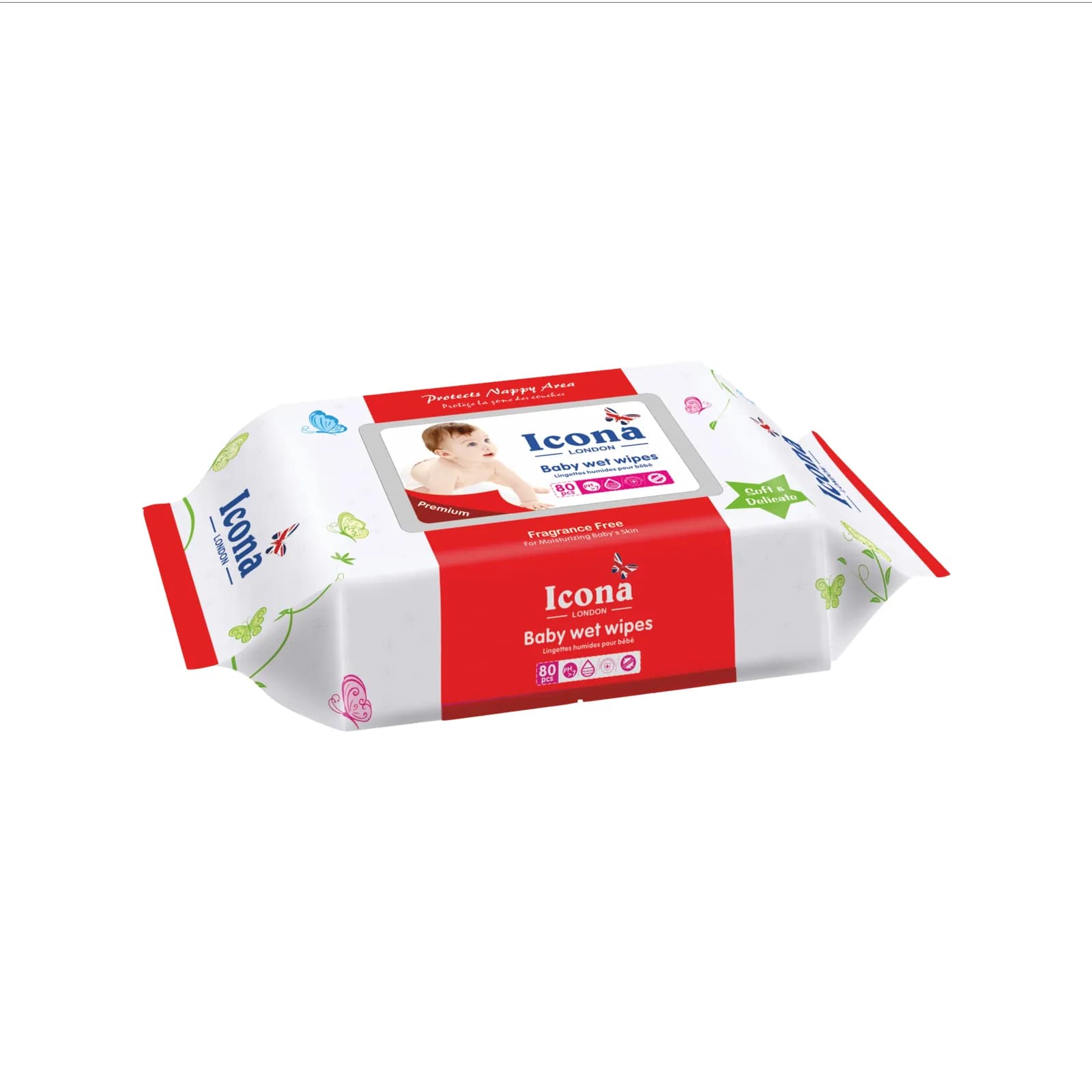 ICONA LONDON BABY WET WIPES NATURALS 80S