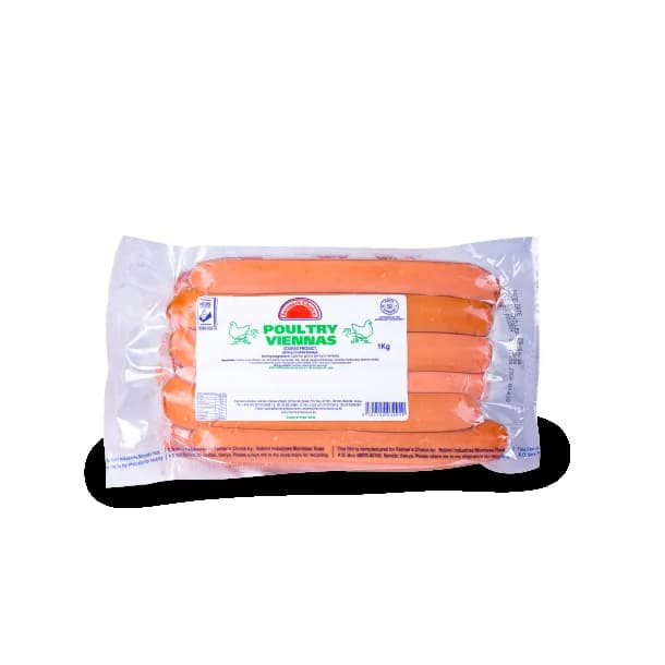 FARMERS CHOICE POULTRY VIENNAS 1KG
