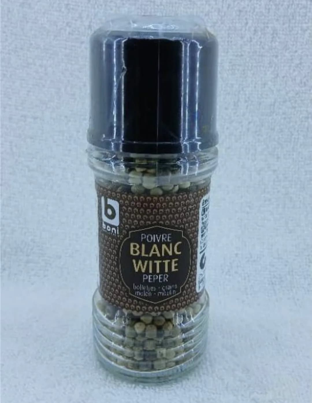 Boni POIVRE BLANC WITTE PEPER grains 50gr