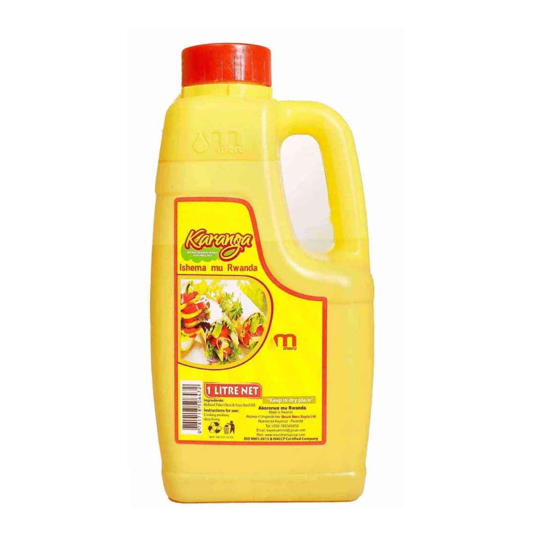 ZAHABU Refined Blended Edible Vegetable Cooking Oil 1L