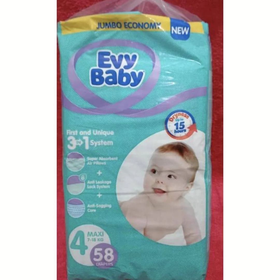 Evybaby 3in1 N4 junior (7-18kg) 58 diapers Maxi Jumbo