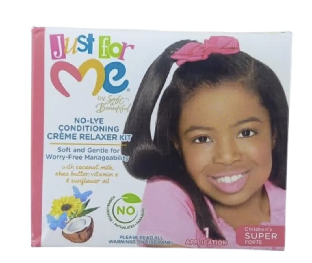 Just for me No-Lye Conditioning Crème Relaxer Kit Children's SUPER Forte
