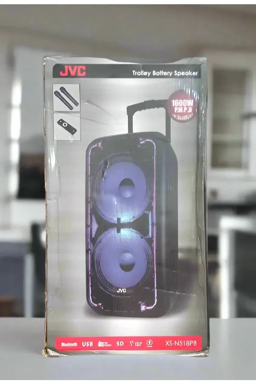 JVC XS-N518PB Trolley Battery Speaker 1600W
