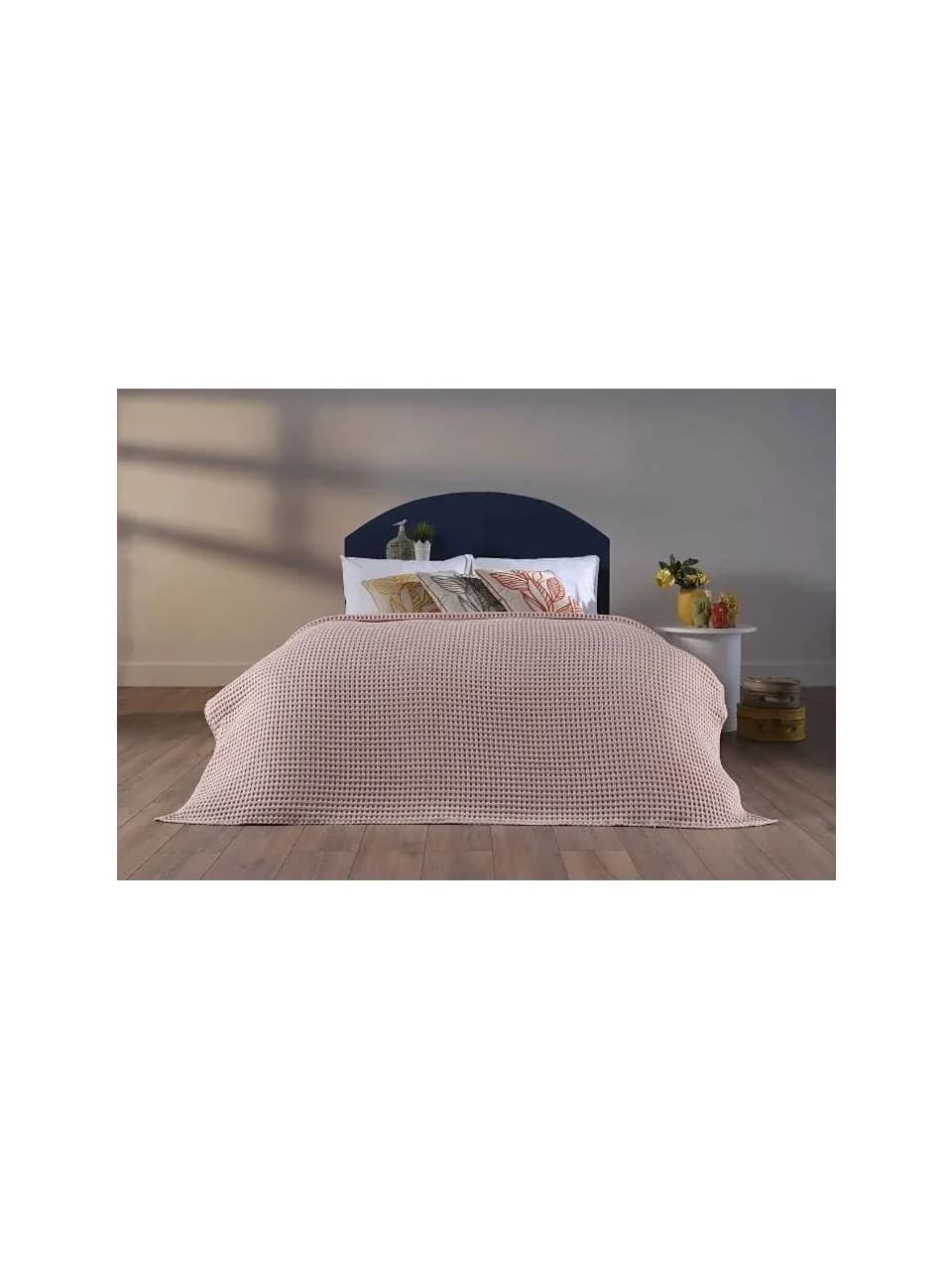 DOQU HOME CLARA WAFFLE PIQUE DOUBLE - POWDER