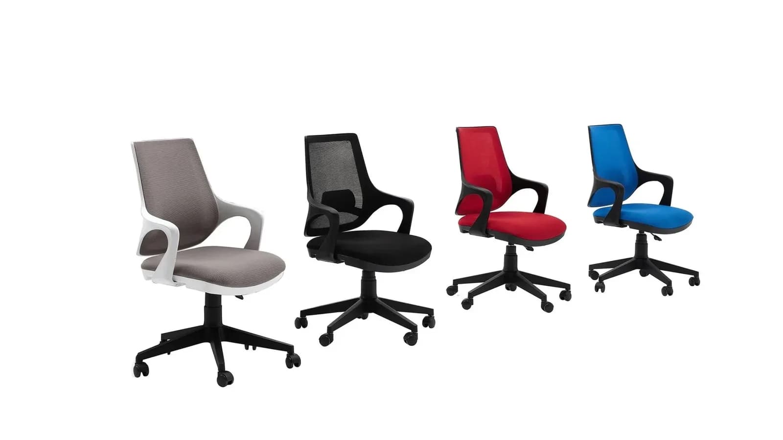 BELLONA LINE YOUTH ROOM CHAIR gray/ red / Black