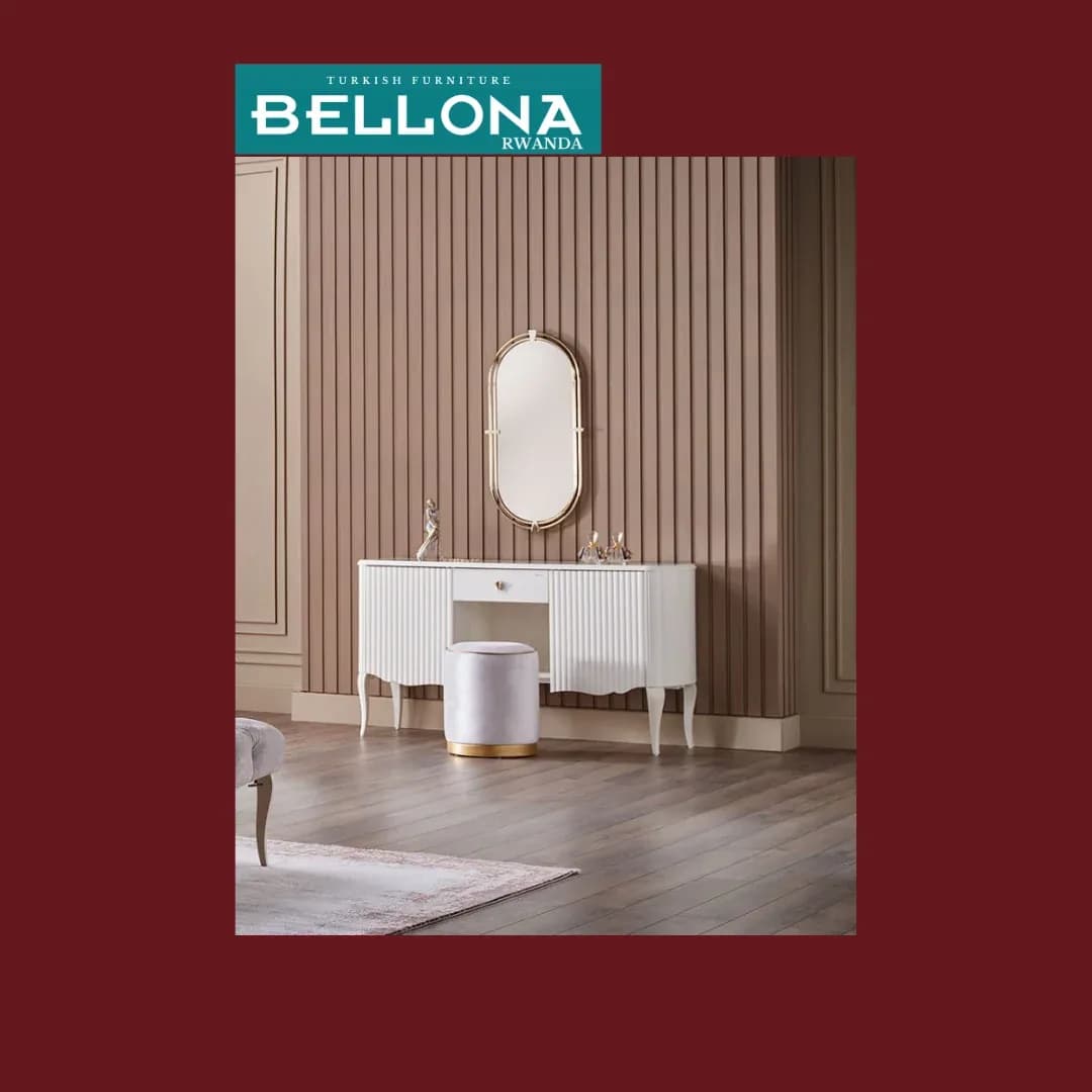 BELLONA VICTOR MAKEUP SETS-(table+mirror+pouffe)