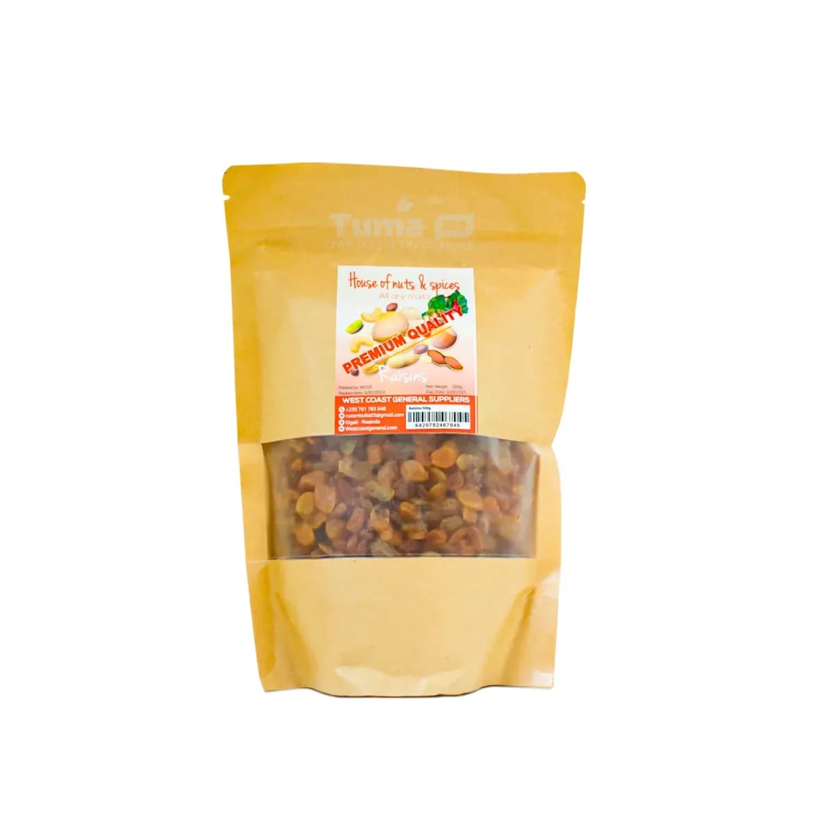 House Of Nuts & Spices Raisins 500g