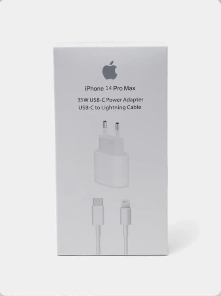 Generic Apple iphone third-party iphone 14 pro Max 25W USB-C charger bundle.
