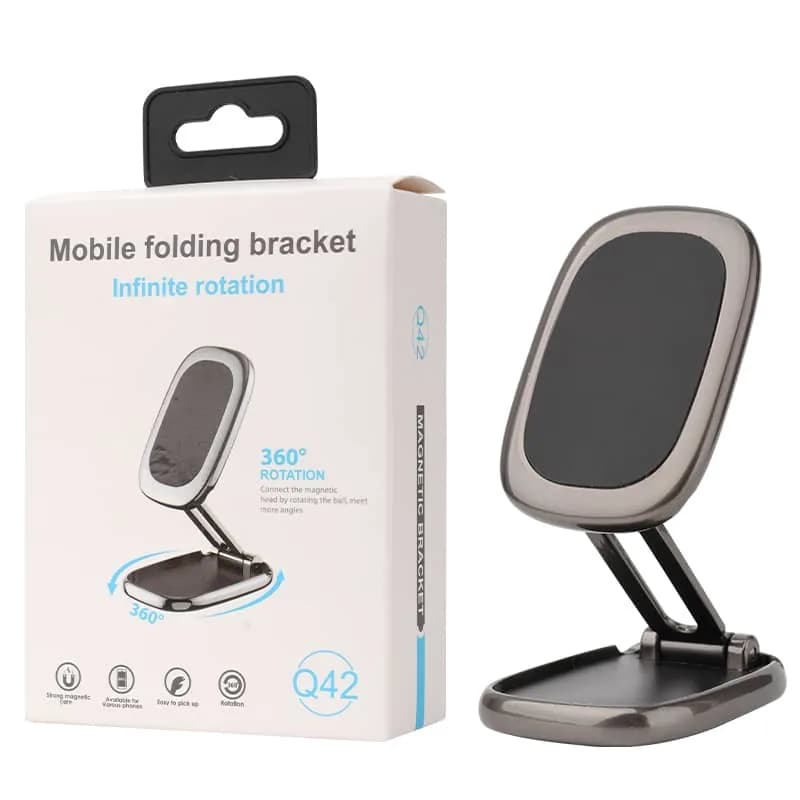 Magnetic folding phone bracket .