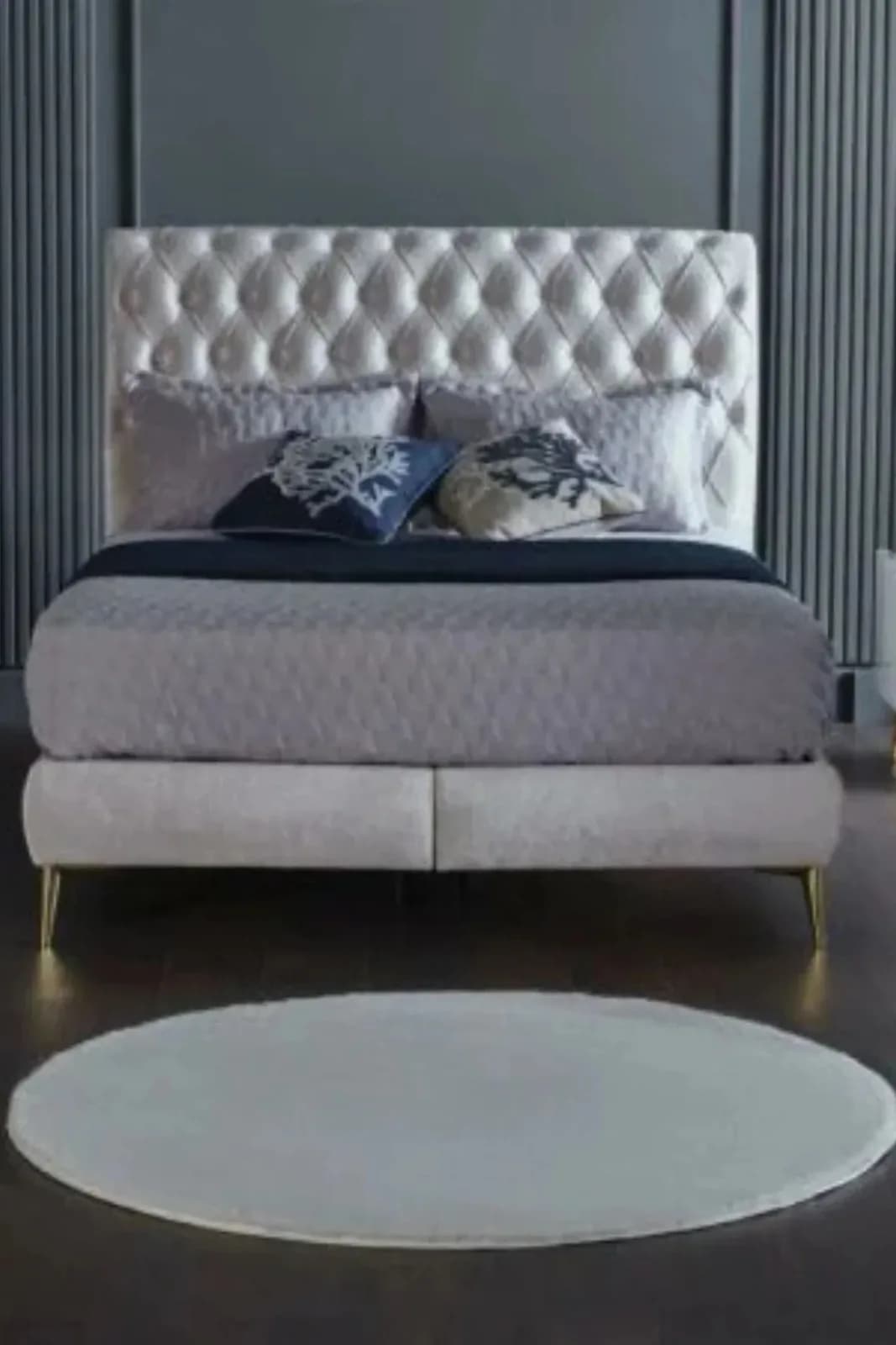 GÜMÜŞ SUYU Deco Soft 15314 100x100 - Circle - Gray