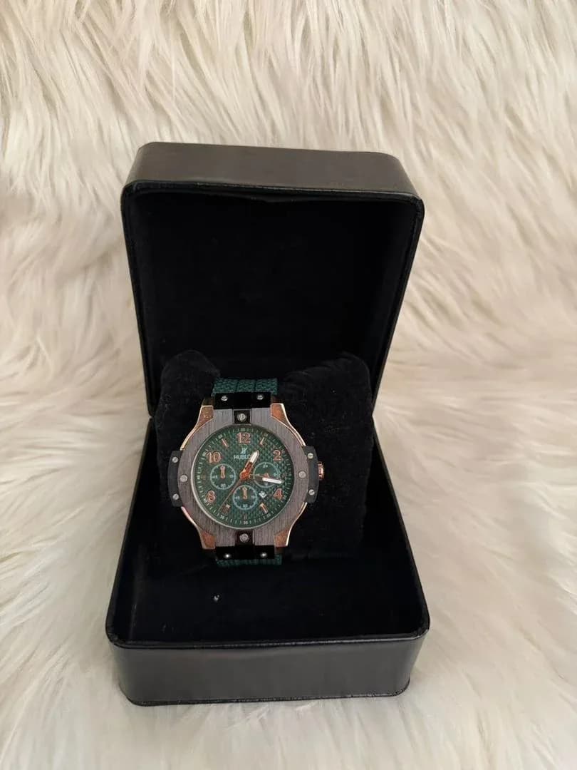 Green Luxury Sport Chronograph Watch