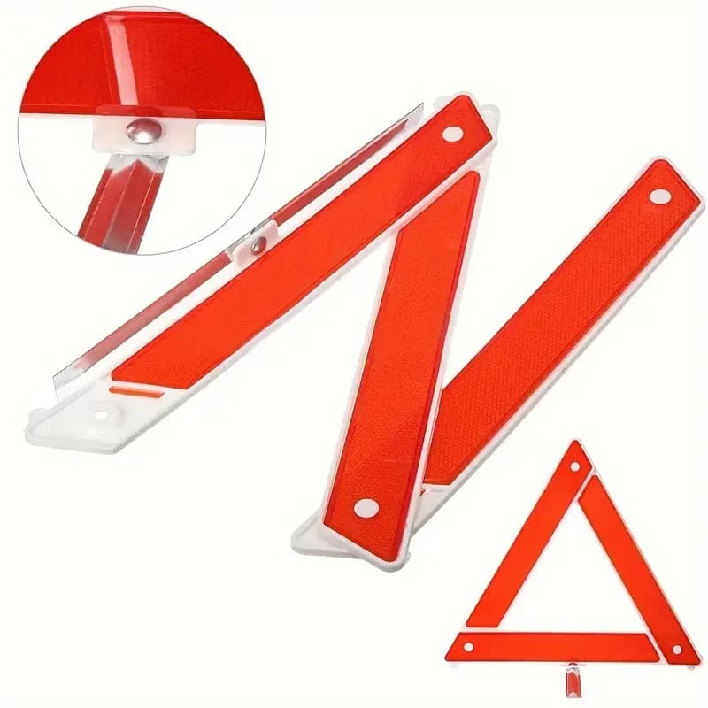 Emergency warning triangle vehicle