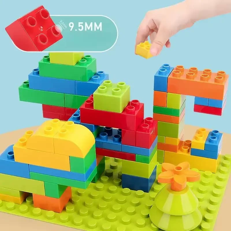 240PCS Kids Building Blocks Toy Set Creative Construction Bricks for Children Educational Bausteine Toys