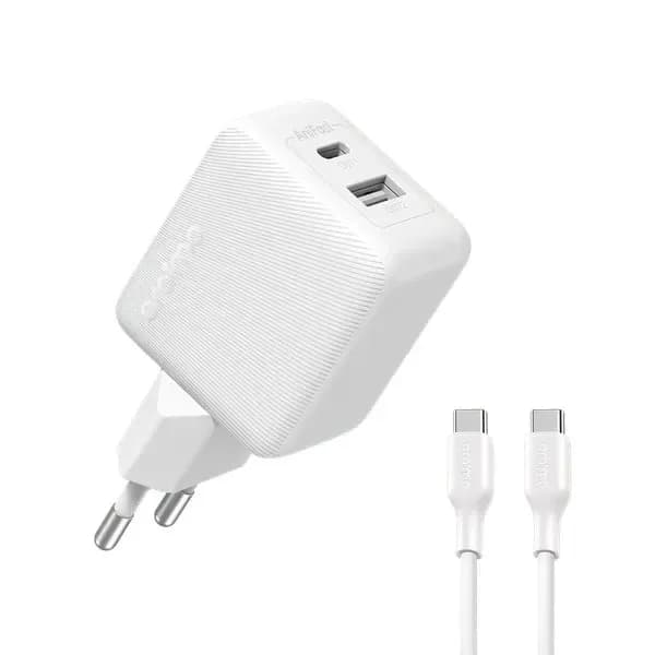 oraimo PowerCube 201 20W Fast Charger Kit (EU Plug) - Dual Port PD & QC3.0
