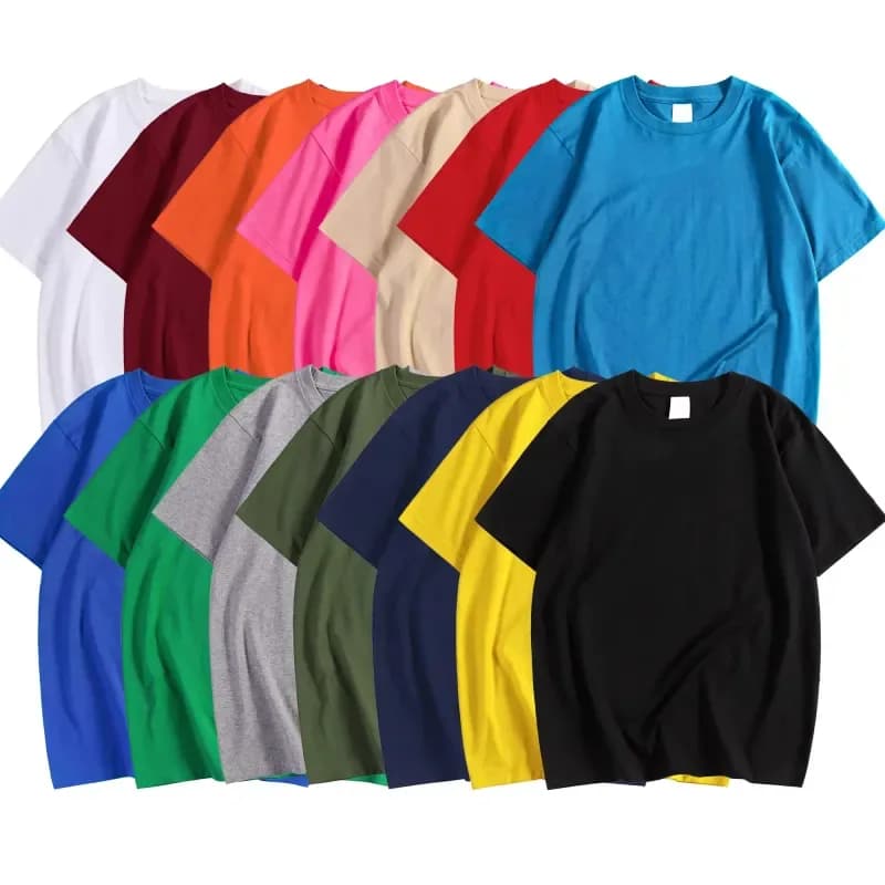 Custom Branding T Shirts Affordable Round Neck Tees Wholesale 5PCS Minimum Order