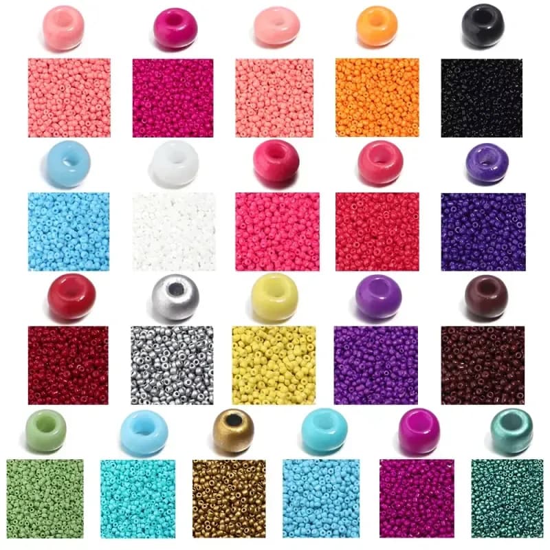 1000PCS Glass Seed Beads 2 4MM Round Spacer Beads for Jewelry Making Diy Crafts Accessories