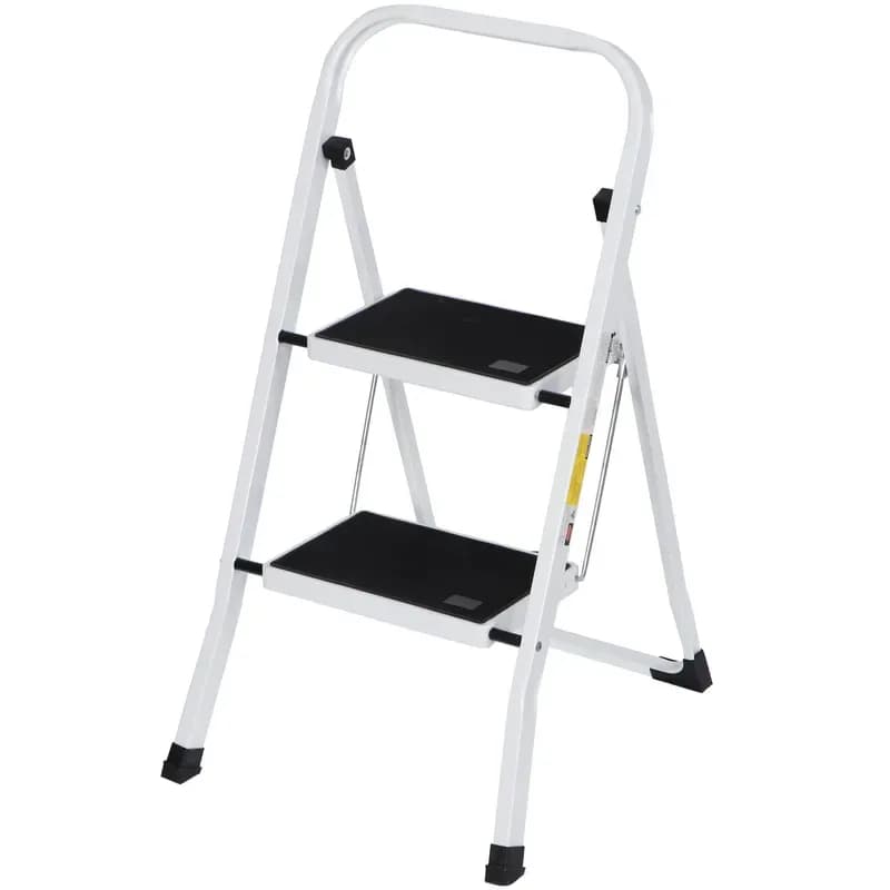 2 Step Ladder Compact Sturdy for Homes