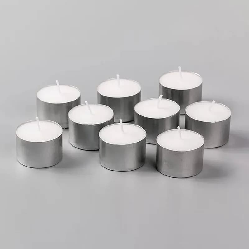 50PCS White Tealight Candles Decorative Pack