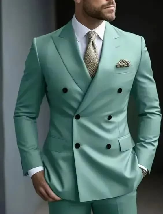 Men's Solid Color Business Suit Elegant Professional Egura