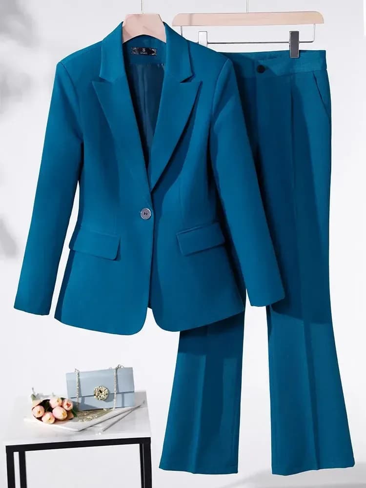 Women Two Piece Pants Suit