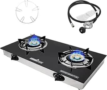 2 Burner Gas Stove Top