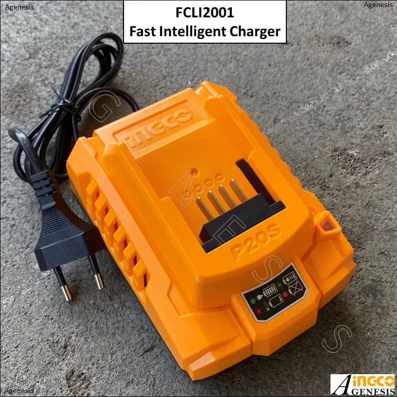 Ingco 20V Lithium Ion Battery Charger Reliable Power