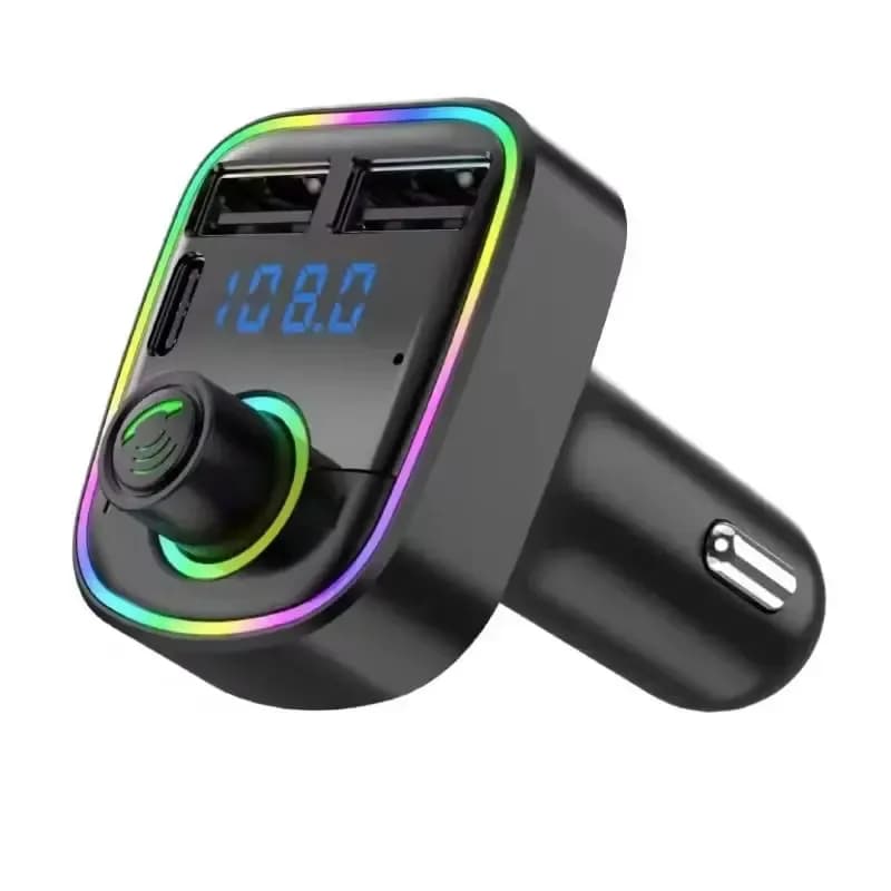 C2 Bluetooth 5 0 Car Charger with Fm Transmitter MP3 Player Fast USB Charging Adapter for iPhone 17 Android Tablets