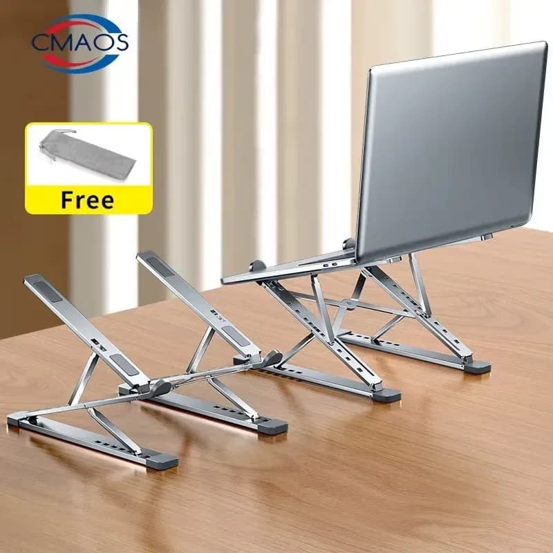 Aluminum Adjustable Laptop Stand for MacBook PC Foldable