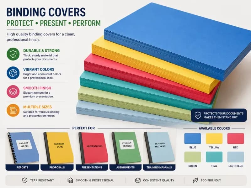 Binding 100 Pcs Covers Report Document Binding Supplies
