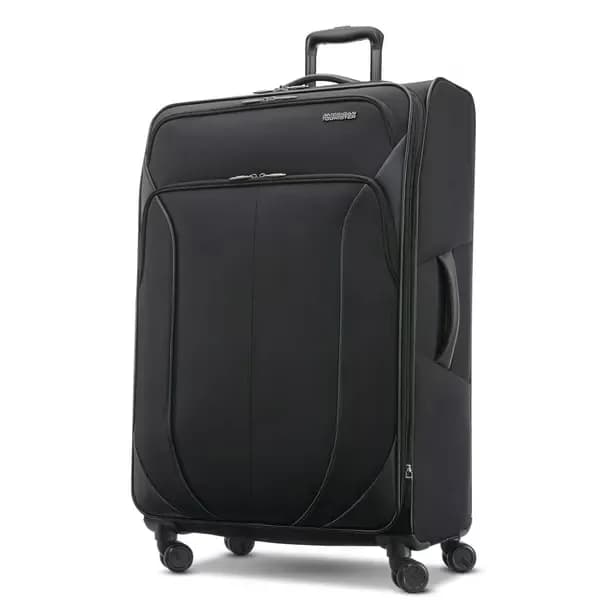 20 Black Spinner Suitcase with 360 Spinner Wheels
